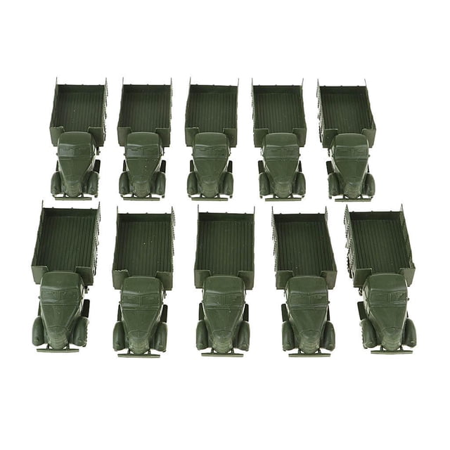 10pcs Diecast modelo de vehículo militar Sunnimix Camión de vehículo militar fundido a presión
