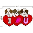 thumbnail image 2 of Wallmonkeys Puppy Love Peel and Stick Wall Decals WM344632 (36 in W x 22 in H), 2 of 4