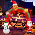 thumbnail image 5 of GVDV 9 FT Christmas Inflatables Archway, Santa Claus & Snowman Rainbow Archway for Outdoor, Lawn, Garden, Yard, Party Holiday Decorations, 5 of 7