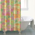 thumbnail image 4 of Pioneer Flower Floral Print Pattern Shower Curtain 72"x84", Bathroom Decorative Shower Curtain Set with 12 Hooks, Waterproof Washable, 4 of 6