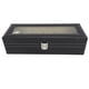 thumbnail image 5 of Caja de almacenamiento para relojes resistente multifuncional de piel sintética con 6 ranuras con tapa transparente para viajes en casa ANGGREK Otros, 5 of 8