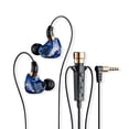 thumbnail image 1 of Auriculares con cable 96dB 3.5mm Reducción de ruido en auditorios de audio al aire libre en vivo Streaming en vivo Grabación de voz Vlogging Auriculares Azul 3 metros seitruly EL022391-06B, 1 of 7
