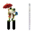 thumbnail image 2 of Garden Stake Frog Figurine Acrylic Outdoor Decor | Cute Flower-Holding Frog Ornament | Weather-Resistant Garden Pathway Accent | 100g | Easy Installation | Unique Gift Idea, 2 of 3