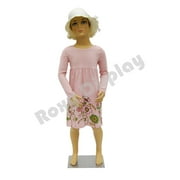 Plastic Child Kid Mannequin 3-5 Years Old Standing Pose Turnable Arms with One Free Wig #PS-KD-5 Free Wig