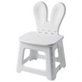thumbnail image 3 of Collapsible Stepping Stool Folding Stool Lightweight Portable Cartoon White Step Stool With Carrying Handle For Children Bunny M, 3 of 8