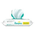 thumbnail image 3 of Baby Wipes Pampers Sensitive, Clinically Proven, Fragrance Free, Water Based, Hypoallergenic Baby Wipes, 56 ct, 3 of 9