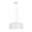White, variant on Aspen Creative 61066-1 Adjustable LED One-Light Hanging Mini Pendant Ceiling Light, Contemporary Design in Aluminum Finish, Metal Shade, 5 1/2" Wide