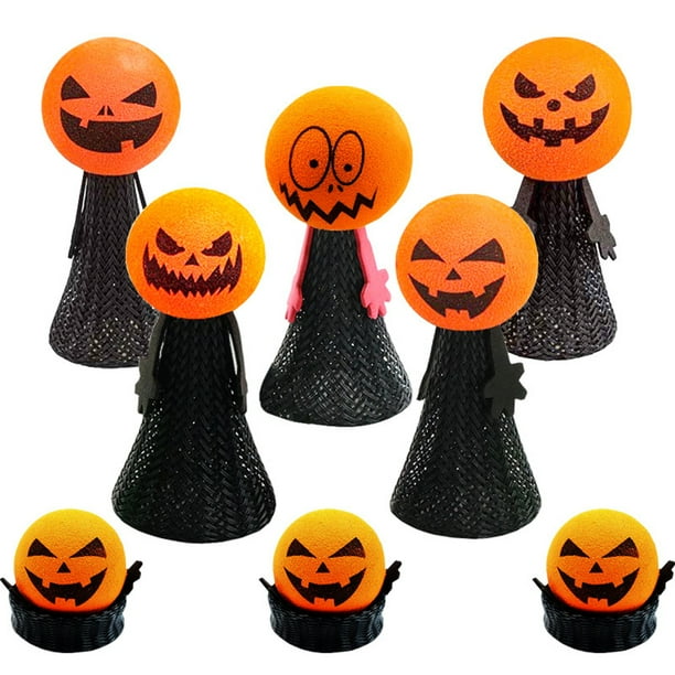 Temacd 2 Pcs Halloween Bouncing Ghost Doll Toys Creative Candy Bag Fillers Novelty Toy Jumping Up Finger Puppet Doll Kids Funny Halloween Toy Party Favor Walmart Business Supplies