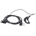 thumbnail image 2 of 2 Way  Headset,  Talkies Earphone 2 Pin Universal G Shape Large PTT With Ear Plug For  BF-888S UV5R, 2 of 8