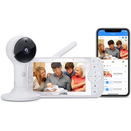 Ul Li Multiple Viewing Options While At Home Use The Large 5 Inch Display To Get A Clear View Of Your Loved Ones As Well Download The Hubble App To Your Smartphone Or Tablet