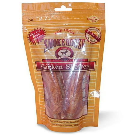 UPC: 0078565250215 | Smokehouse Aries Chicken Skewers Natural Smoked Reseal Bag Dog Treats 4 oz