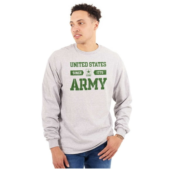 United States Army Logo Since 1775 Unisex Plus Size Long Sleeve Shirt Brisco Brands 2X
