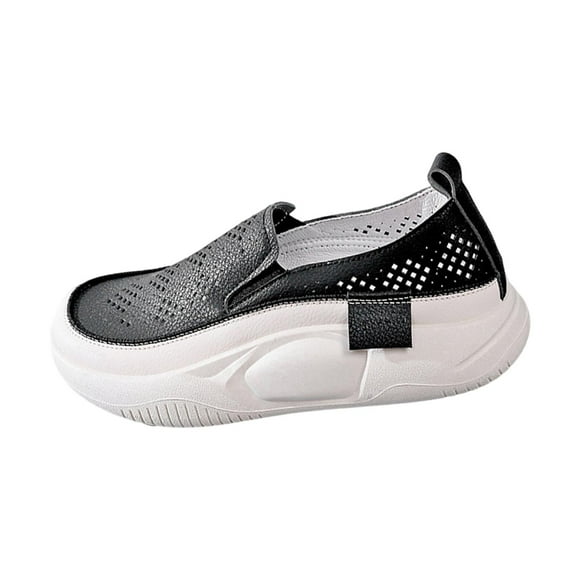 Zapatillas de deporte Damas Niñas Antideslizantes Mujeres Zapatos casuales para caminar Ir de compras Senderismo Negro jinwen Zapatillas de deporte casuales de mujer