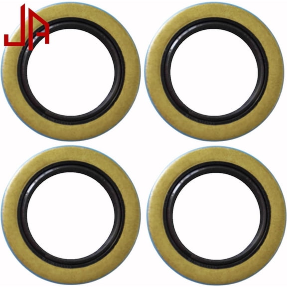 JADODE 4 Pack Double Lip Grease Seals 1.719''I.D x 2.565''O.D Replacement 010-019-00 (10-19) or 171255TB Spindle #84 Fits 3500 lbs Trailer Axle Hub Wheel Grease Seals