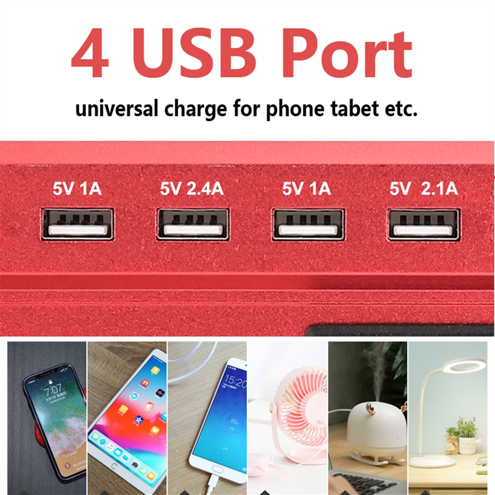 2000W 1200W Screen Display Inverter 12V to 220 Transformer 3 Socket 4 USB Car Converter Inversor Auto Adapter