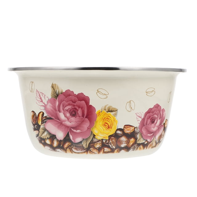 1 Pc Multipurpose Storage Bowl Household Enamel Tableware Enamel Bowl for Table