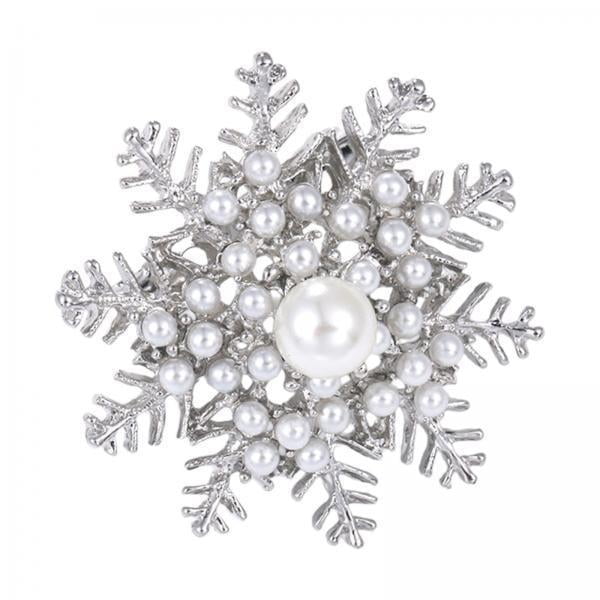 4 Broches De , Elegante Broche De De Invierno Para Vestido, Ropa, Bufanda, Plata