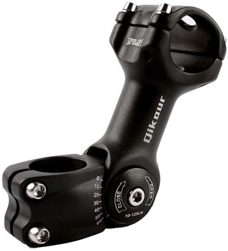 Bicycle Stem 31.8 90mm 110mm 130mm 060 Degree Adjustable MTB Riser