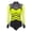 Fluorescent Yellow, variant on Womens Sheer Mesh Rhinestones Gymnastics Leotard Long Sleeve Ballet Dance Bodysuit Stage Dancewear Navy Blue XXL