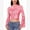 Pink, variant on IDOPIP Bell Sleeve Tops for women Lettuce Trim Mock Neck Floral Mesh Top Crop T Shirt S-XL