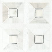 MSI Verona Silver Pattern 11.85 in. x 11.85 in. x 8mm Multi-Surface Mesh-Mounted Mosaic Tile (9.8 sq. ft./Case)