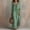 Green, variant on Dolkfu Cotton Blend Women'S Dresses V-Neck Petal 3/4 Sleeve Blue Maxi Peasant Dresses Retro Vintage Modern Solid Relaxed Fit Dresses Blue,L