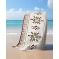 thumbnail image 4 of Boho Geometric Beach Towels Oversized Super Absorbent,Modern Brown Abstract Art Western Southwest Lightweight Bath Towel Quick Dry Sets For Bathroom/Pool/Rv Camping/Beach Play/Gym Room/Picnic 31"x62", 4 of 8