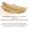 thumbnail image 2 of DIGUAN Messy Wide 2 Strands Synthetic Hair Braided Headband Classic Chunky Plaited Headband (Honey Blonde), 2 of 4