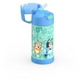 thumbnail image 5 of Thermos Kids Bouteille d'eau isolée sous vide avec paille rabattable, 355 ml, Bluey, 5 of 5