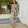 thumbnail image 5 of Harring Popular Pattern Sleeveless Dress dresses women summer birthday dress, 5 of 6