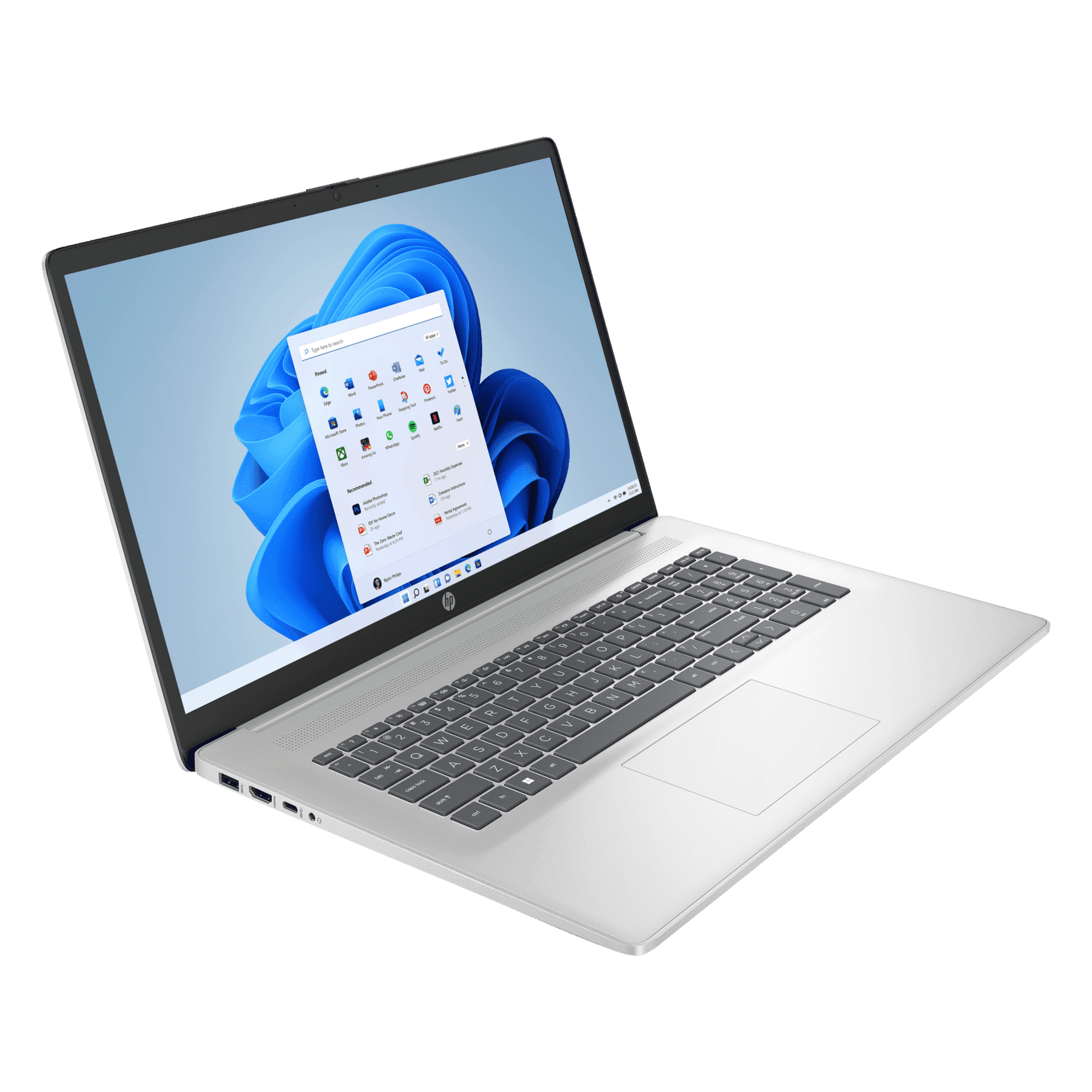 Newest HP 17.3" HD Touchscreen Laptop,Intel Core i7-1355U,32GB RAM,1TB SSD,Intel Iris Xe Graphics,Backlit Keyboard,Webcam,HDMI,Wi-Fi,Bluetooth ,Windows 11 Pro,Silver