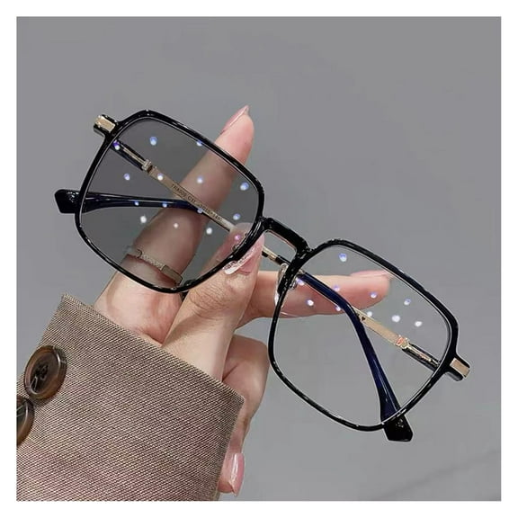 Fvsianol Unisex Glasses Ultra light Glasses Unisex Blue Light Blocking Glasses Large Frame Clear View Strong Hinge Transparent with Brim Eye Protection