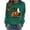 Army Green, variant on Enjoytime Halloween Sweatshirt for Women Ghost Pumpkin Print Long Sleeve Pullover Tops Cute Casual Crewneck Sweatshirts
