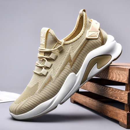 

KEEROP Fashion Trend Men Sneakers Flying Woven Male Breathable Men s Work Sports Shoes Outdoor Spring Running Casual Sneakers