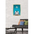 thumbnail image 2 of NFL Miami Dolphins - S. Preston Mascot T.D. 20 Wall Poster, 14.725" x 22.375", Framed, 2 of 3
