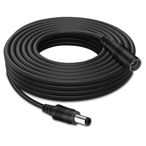 Tonton 16.5FT Power Extension Cable 5.5 mm x 2.1 mm 5521 Male to Female 12V DC Adapter Cord for CCTV