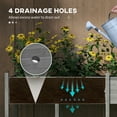 thumbnail image 5 of Outsunny 7.4' x 1.8' x 2.6' Raised Garden Bed Kit, Extra Large Elevated Wood Planter Box with Legs & Drainage Holes, 220 lbs. Capacity, Gray, 5 of 9