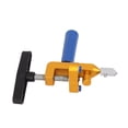 thumbnail image 2 of Cortador de azulejos de vidrio, herramienta manual integrada, abridor de límites manual, cuchillo de aleación para corte de cerámica, bricolaje, dorado, 290 g, 2 of 14