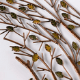 thumbnail image 3 of Metal Bird with Branches Leaves Wall Art, Tree Branch Decor Sculpture for Home, 3 of 6