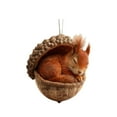 thumbnail image 2 of Forest Animal Acorn Ornaments – Cozy Forest Christmas Ornament,New Woodland Creatures Christmas Ornaments,2D Flat Acrylic Pine Cone Animal Decoration,Christmas Tree Decor,Car Mirror,Gifts, 2 of 7