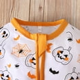 thumbnail image 5 of Fesfesfes Newborn Onesies Infant Baby Girls Boys Fashion Ha-lloween Print Jumpsuit Outfits(Z02#Yellow,3-6 Months), 5 of 8