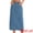 Light Blue, variant on DARING DIVA Women's Denim Ripped Holes Back Slit Midi Jean Skirts Small Blue