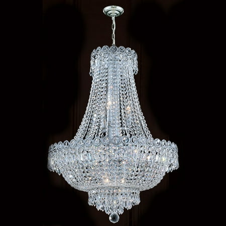 2 Tier 9 Arm Chandelier - Worldwide Lighting W83049C20 Empire 12-Light 1 Tier 20