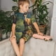 thumbnail image 4 of Balery Peaceful Deer Lily Pond Conjunto de Pijama Infantil de Manga Corta con Estampado – Ropa de Dormir de Algodón Suave-Small, 4 of 6