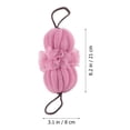 thumbnail image 2 of 3Pcs Bath Loofah Sponges Simple Design Bath Puffs Bath Loofah Balls Pink, 2 of 7