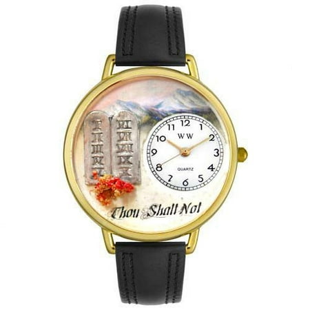 Whimsical Watches Unisex Ten Commandments Watch in Gold
