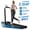 Black-with vibration mode, variant on ROBORE Folding Treadmill with 15% Incline, 4 in 1 Under Desk Walking Pad 8KM/H for Home Office, 2.5 HP Motor Portable Treadmill for Running with Remote Control & LED Display, 300lbs Capacity