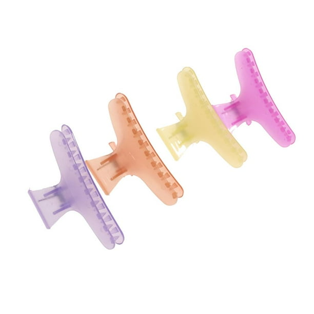 Pinzas plásticas para el cabello de plátano Pinzas para el cabello decorativas casuales antideslizantes