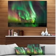thumbnail image 3 of Green Northern Lights Aurora 40.00" x 30.00" Painting Art Prints, by Designart, 3 of 5