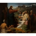 thumbnail image 3 of François-Louis Dejuinne 14x12 Black Modern Framed Museum Art Print Titled - Jesus Healing the Blind and the Lame (1817), 3 of 5